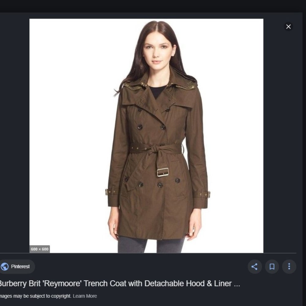 Burberry Brit Reymoore Trench Coat sz 4